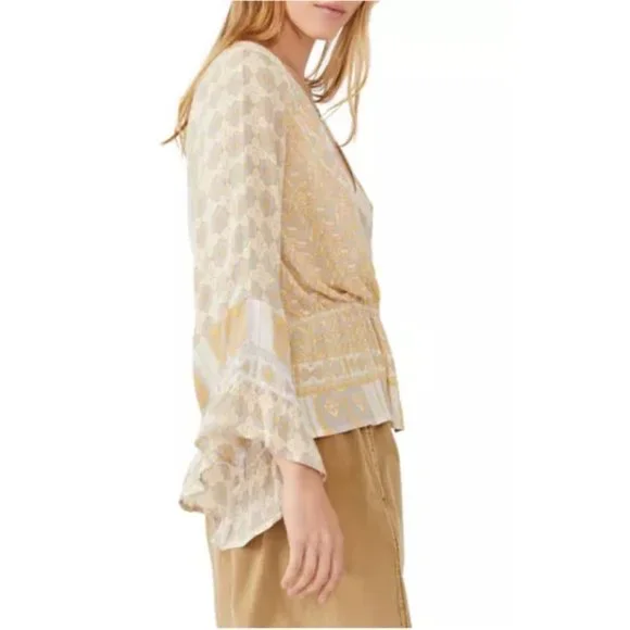Free People Rosalie Wrap Top NWT - Picture 3 of 3